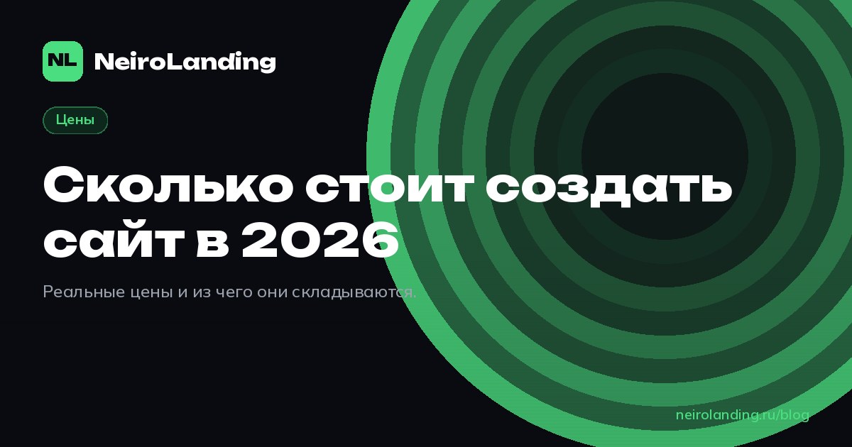 Сколько стоит создать сайт в 2026
